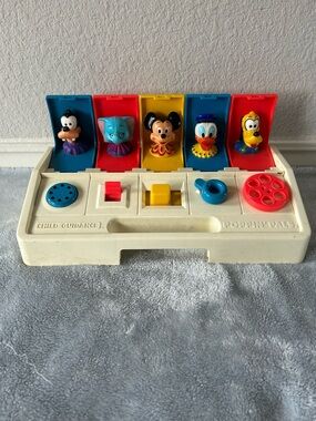 Vintage Playskool Poppin' Pals Mickey Mouse Disney Characters Toddler Toy 1980